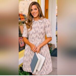 Gal Meets Glam Paige Tweed Dress, Size 2
